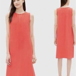 Eileen Fisher Tencel Dress Red Lorry